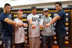 Riki Fukuda, Kid Yamamoto, Yoshihiro Akiyama, Michihiro Omigawa and Yushin Okami Riki Fukuda, Kid Yamamoto, Yoshihiro Akiyama, Michihiro Omigawa and Yushin Okami